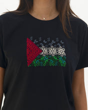 Load image into Gallery viewer, JOD 32.00 - Palestinian Flag - Black