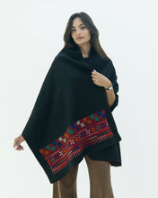 Load image into Gallery viewer, JOD 105.00/140.00 - Disc of Feathers - Black Scarf {JAFFA}