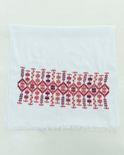 Load image into Gallery viewer, JOD 65.00 - Mediterranean - Cotton Scarf - White {JAFFA}