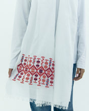 Load image into Gallery viewer, JOD 65.00 - Mediterranean - Cotton Scarf - White {JAFFA}