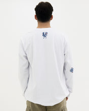 Load image into Gallery viewer, JOD 40.00 - Patches - White long sleeve {RAMALLAH, JAFFA, GAZA}