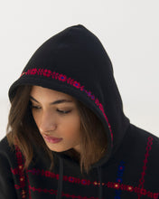 Load image into Gallery viewer, JOD 80. 00- Corset Flowers Hoodie {RAMALLAH}