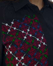 Load image into Gallery viewer, JOD 95.00 - Pomegranate Flowers Shirt {GAZA}