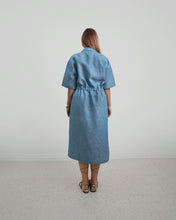 Load image into Gallery viewer, JOD 206.00 - Jouri Dress Linen Burghundy - {HEBRON}