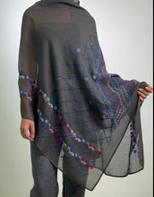 Load image into Gallery viewer, JOD 210.00 - 'Airy Fairy' Charcoal Shawl {JAFFA}