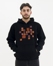 Load image into Gallery viewer, JOD 65.00 - Tiles Hoodie - Black {Ramallah}
