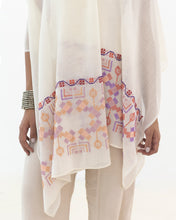 Load image into Gallery viewer, JOD 210.00 - Carnation White Shawl {RAMALLAH}
