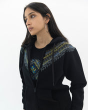 Load image into Gallery viewer, JOD 45.00 - Bir Elsabe’ Cypresses Pants - Black {BIR ELSABE'}
