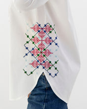 Load image into Gallery viewer, JOD 85.00 - Pomegranate Flowers Shirt {GAZA}
