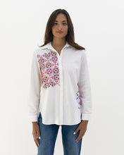 Load image into Gallery viewer, JOD 85.00 - Pomegranate Flowers Shirt {GAZA}
