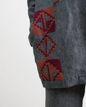 Load image into Gallery viewer, JOD 160.00 - Charcoal Linen Jacket {BIR EL SABE'}
