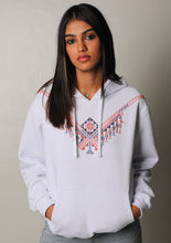 Load image into Gallery viewer, JOD 55.00 - Nijmet Bir el-Sabe Hoodie - White {BIR ELSABE}
